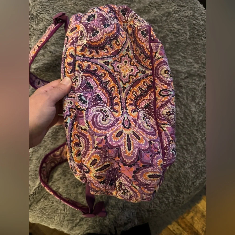 VERA BRADLEY Garden Floral Purple Backpack